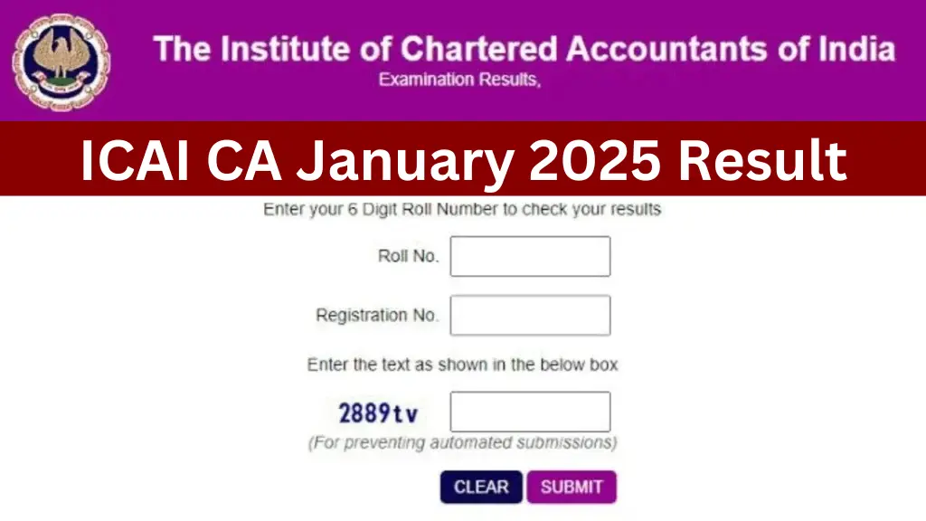 ICAI CA January 2025 Result