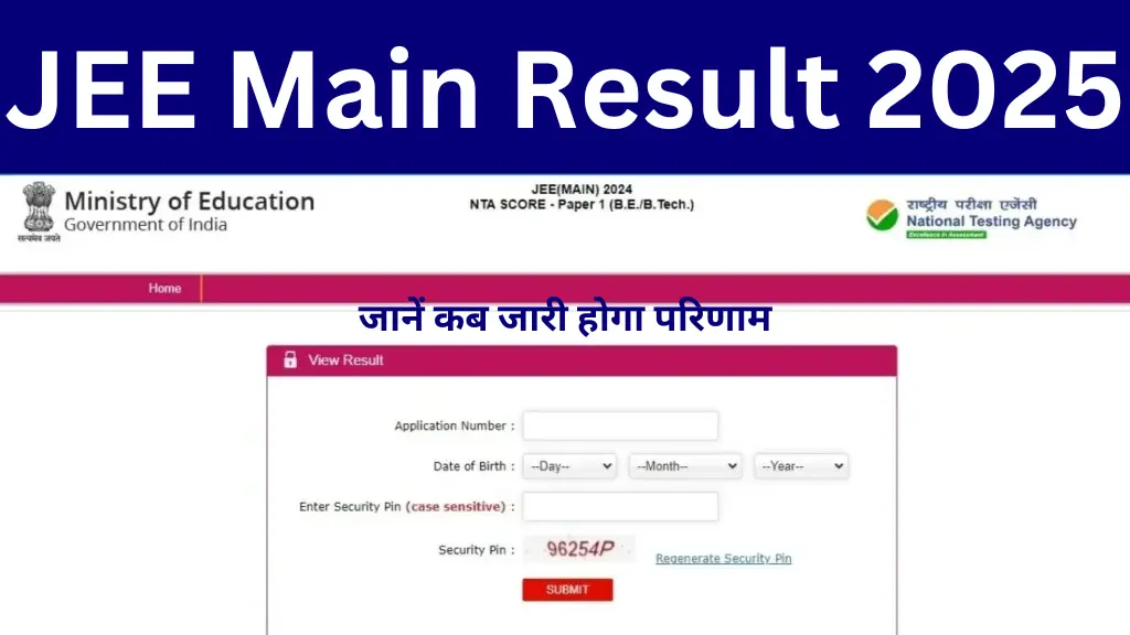 JEE Main Result 2025